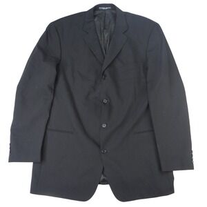 Hugo Boss Barneys New York Mens Charcoal Gray Wool Blend Blazer Jacket